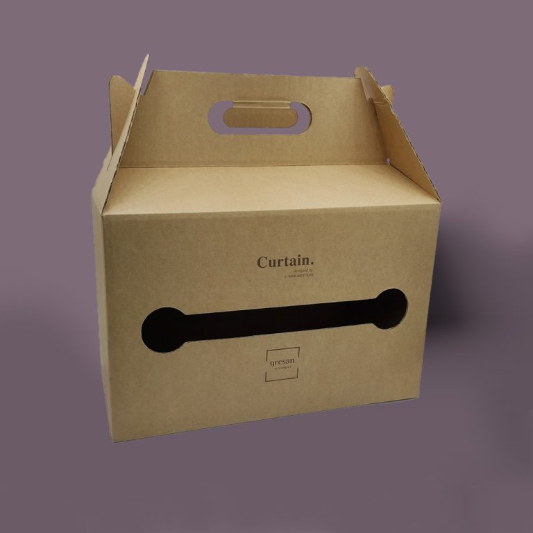 Caja maletín en cartón Kraft reciclado