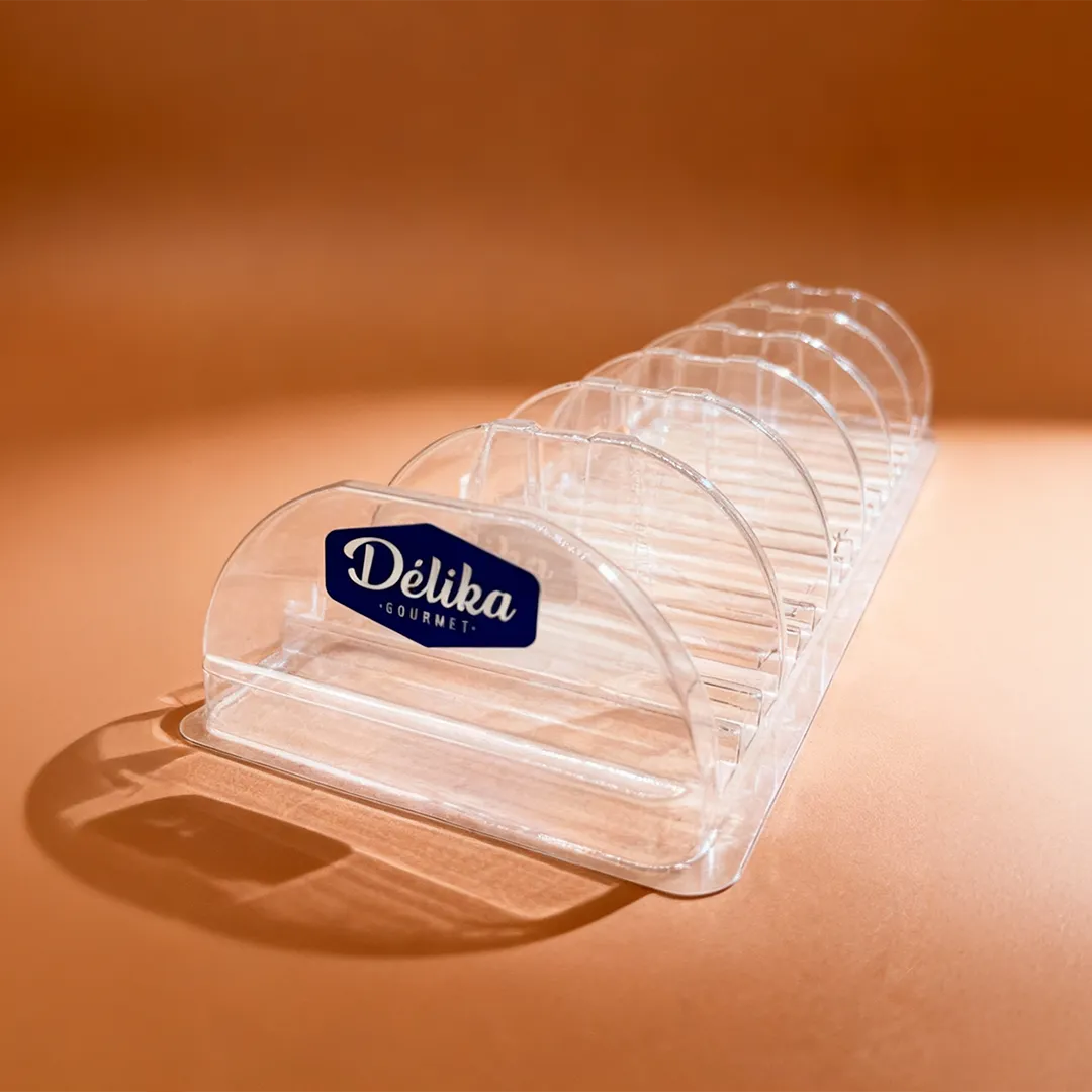 bandeja alimentacion plastico expositor producto